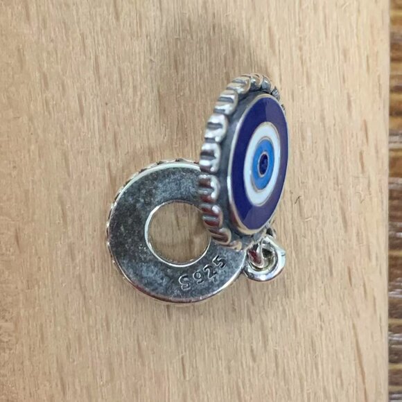 Pandora Evil Eye Silver Dangle Charm, S925 Silver Bracelets - Picture 4 of 4